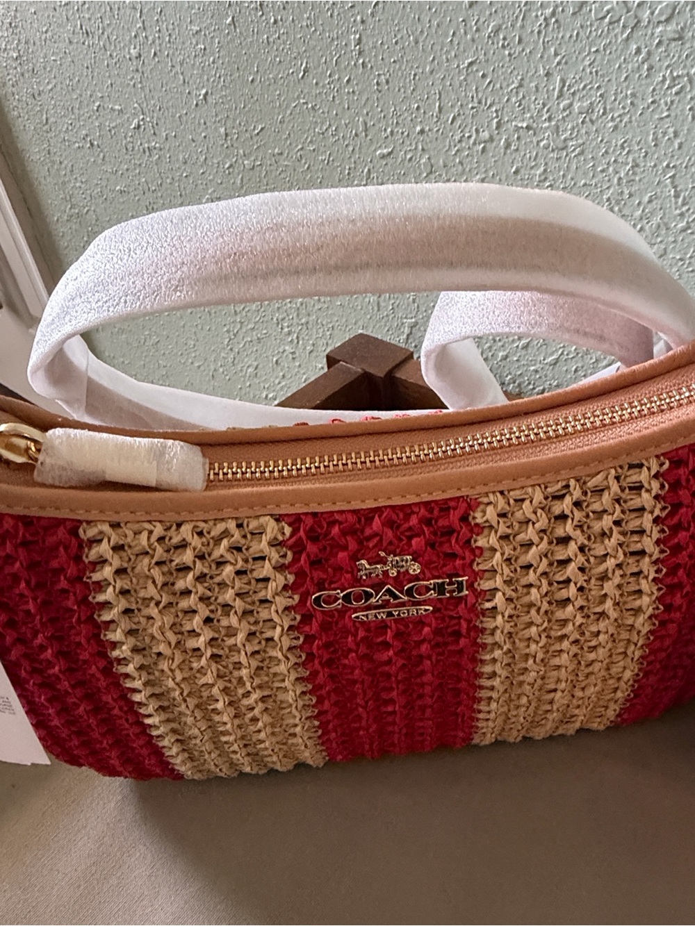 Coach Crochet Mini Bag in Red and Natural Teri Shoulder bag - Picture 4 of 12